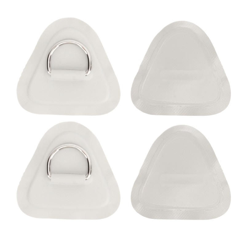 4 Pcs D Ring Patch Stainless Steel D Ring Pad
