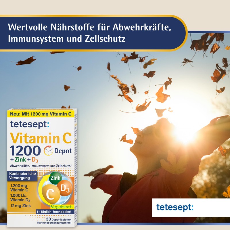 tetesept Vitamin C 1200 + Zinc + D3 - Dietary