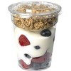 16 oz. Clear Plastic Parfait Cups with Insert Yogurt Fruit