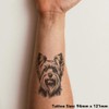 'Yorkshire Terrier' Temporary Tattoo - Water Resistant, Skin-Safe, Non-Toxic Transfer