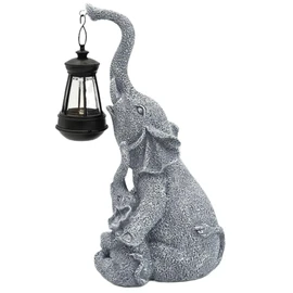 Elephant Solar Lantern,Waterproof Night Light, Lawn Landscape Light,Unique Garden Lamp,Resin Ornaments,Yard Decorations,for Garden,Office,Home