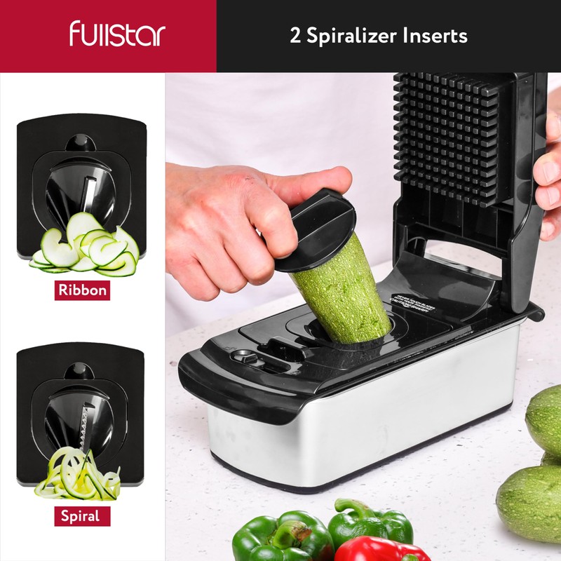 Fullstar The Original Pro Chopper - Vegetable Chopper and Spiralizer,