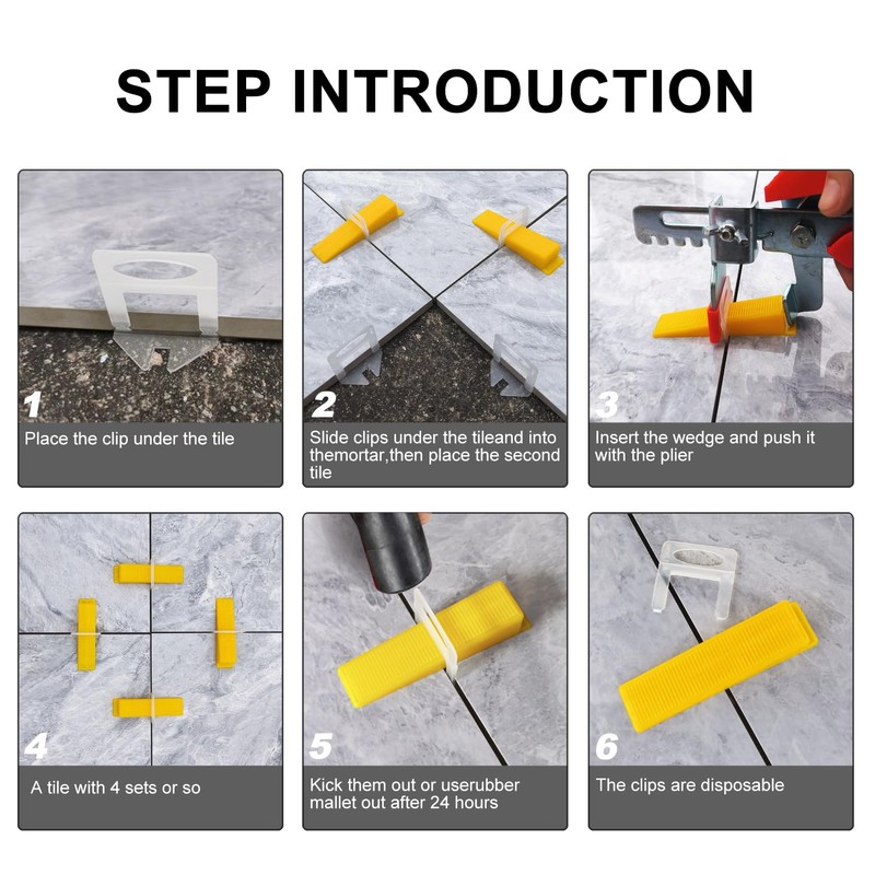 Tile Leveling System Clips 1/16" Tile Leveler Clips 1/16 tile