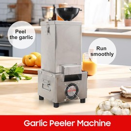 EODSAD Commercial Garlic Peeler Machine 44Pound/H Automatic Electric Garlic Peeling Full Stainless Steel 200W High Power for Household and Commercial 110V US Plug