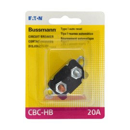 Bussmann (BP/CBC-20HB-RP) 20 Amp Type-I Stud Mount Circuit Breaker with Lengthwise Bracket