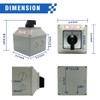 KEYMOO 160A 660V Rotary Change-Over Switch with Box, 2-Way 2NO