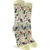 Good Luck Sock Women's Floral Dachshunds Dog Socks, Adult, Shoe