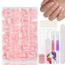 Virellay 360 x Gradient False Nails (Kurez Square French, 360 Pieces)