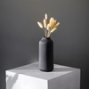 flature Ceramic Vase with Grooves, Large Decorative for Pampas Grass