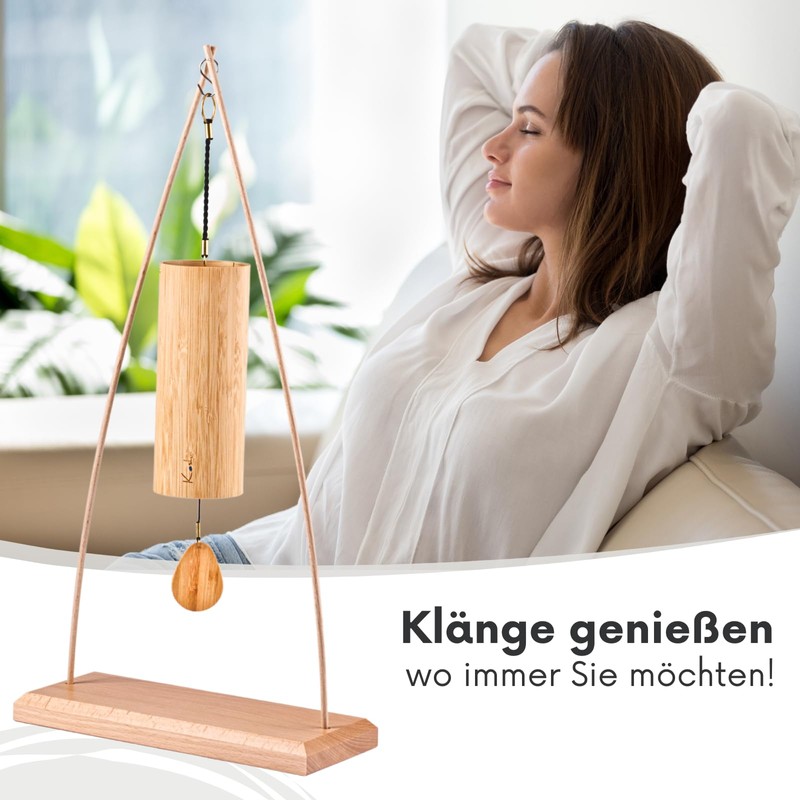 Koshi Aqua Wind Chime - Water with Stand Teepee -
