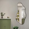 DAOYIJIAJU Large Irregular Wall Mirror, Big Asymmetrical Organic Mirror, Modern