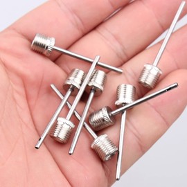 SHULLIN Pack of 20 Ball Needles Adapter Silver Ball Pump Needles Ball Valve Needle Set Needle Replacement Needles Ball Pump Needle for Football Handball Basketball Volleyball Ball Pump Football