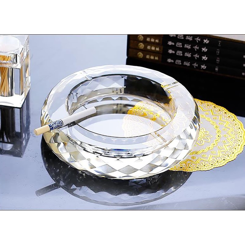Rxcvkmw crystal glass Gshtray, cigar Gshtray, suitable for home, office,