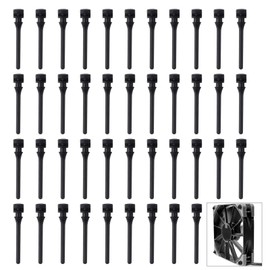 50Pcs Anti-vibration Fan Mount Soft Rubber Case Fan Screw PC Fan Anti-vibration Rubber PC Anti-vibration Screw for PC Case Fan or PCU Fan (4.3 * 0.7cm)