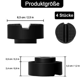 Auto Gummiauflage Wagenheber, 4 StückWagenheber Gummiauflage, Auto Wagenheber Aufnahme Generisch, Universal Gummi Wagenheber Auflage, Gummi Wagenheber Pad, für Wagen Hebebühnen, Schwarz