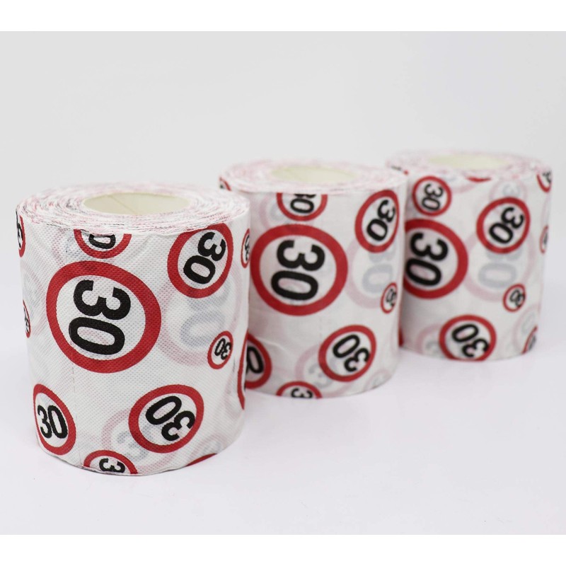 Close Up Toilettenpapier 30, 3-er Set Geburtstagstoilettenpapier