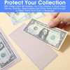 80 Pack Clear PVC Money Holders, 6.9x2.95 Inch Top-Load Currency