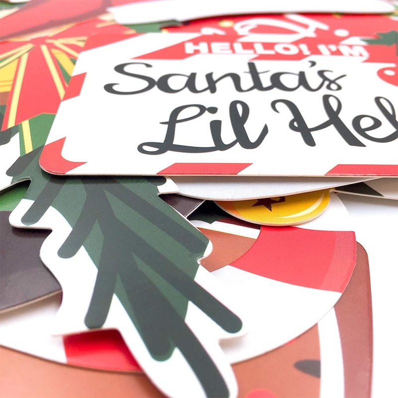 Christmas Photo Booth Props 36Pcs（Upgraded Version）, Merry Christmas Party Pose