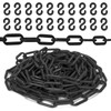 Keadic Black Plastic Barrier Chain, Plastic Chain Connectors with 20