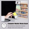 2 PCS Computer Monitor Memo Board Acrylic Monitor Sticky Note