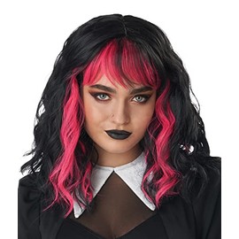 California Costumes, Cute N Crafty Wig, Pink/Black