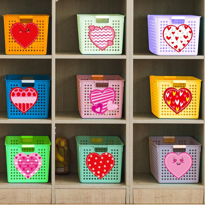 Fancy Land 90PCS Valentine’s Day Cutouts Paper Heart Cutouts for