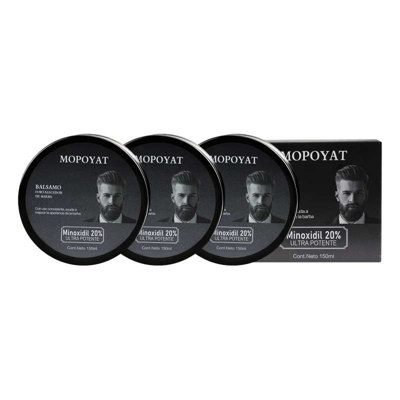 3pcs Balsamo Crecer Barba