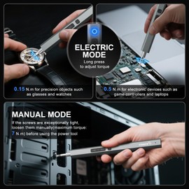STREBITO Electric Screwdriver, 144-in-1 Precision Screwdriver Set, 120 Magnetic Bits, Organized Storage and Portability, Small Tool Kit for Electronics, PC, Computer and Laptop, Gifts for Men