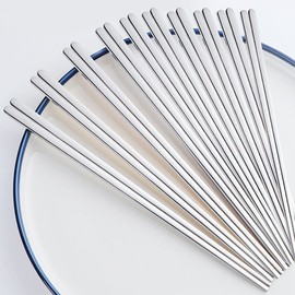 Domestic stainless steel 304 chopsticks and spoon set for 10 people / 국산 스텐304 젓가락 10인용 숟가락 수저세트