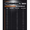 Crosstar Cobalt Stepped Point Drill Bit Set-21pcs 1/16"-1/2" TiAlN Coated