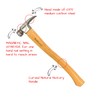 Proferred California Framing Hammer, 21 oz. Rip Claw, Milled Face,
