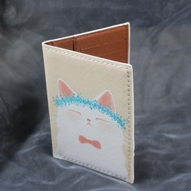 Cute Cat Passport Cover Kitty Women Passport Horder PU Leather Travel Cats Passport Book Holder (Cat A)