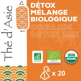 Khla - Herbal Tea Detox Mix Organic - 20 Bags Herbal Tea Pyramids