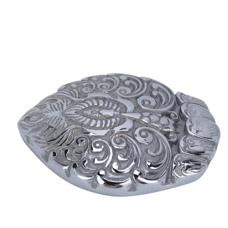 Natural Terahertz Pendant Peacock Pattern Carved Energy Stone Hanging Ornament
