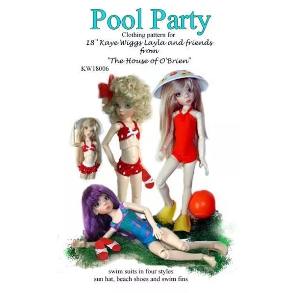 House of O'Brien KW18006 Pool Party pattern for Kaye Wiggs,