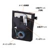 Kutsuwa BE023BK Apron Bag, Stationery Apron Bag, Mini, Black, Free