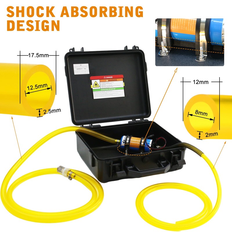 12V External Inline Fuel Transfer Pump Set, Electric Fuel Pump
