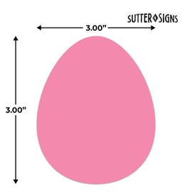 Paper Egg Cutouts 108pcs | Cut Out Shapes for Bulletin Board, Classroom, Decorations, Crafts