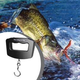 Weighing Scale for Luggage,110lb/50kg Travel Scale Backlit LCD Display Digital Fish Scale - Travel Accessories Lightweight Smart Scale Handheld for Fishing Travel