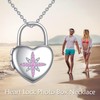 TIGER RIDER Heart 925 Sterling Silver Locket Necklace Hexagram Star