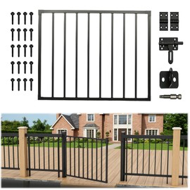 tonchean 38''H x 48''W Deck Fence Gate for Residential, Yard, Patio