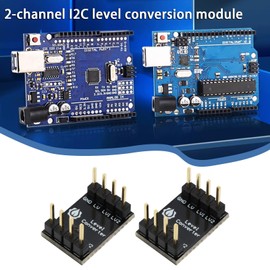 VGOL 4-Piece Logic Level Converter 2-Channel Bidirectional Shifter I2C 3.3V-5V Compatible with Ard-uino Nano R3 Compatible with Nano 33 IoT