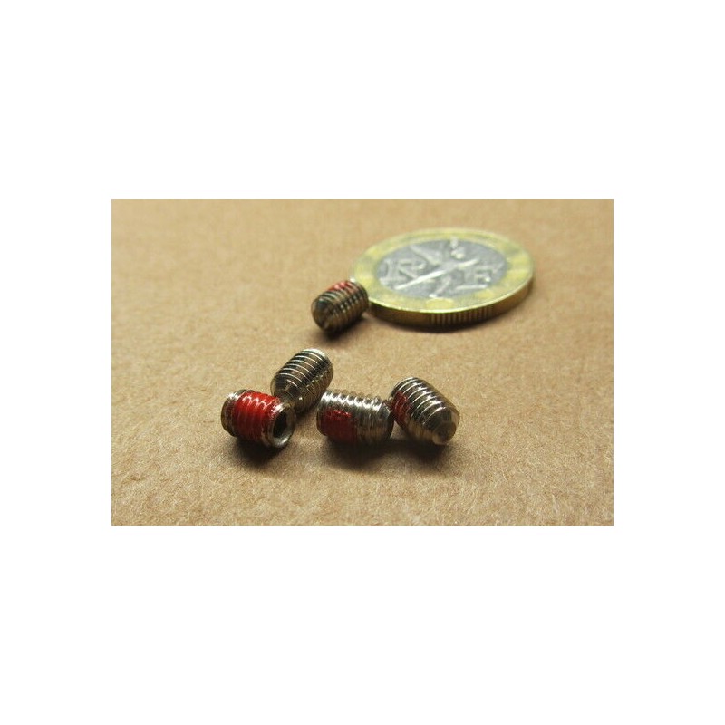 Basic Stainless Self Locking Set Screws, Nylon Patch, Cup, 10-32