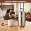 TOMAKEIT 1L/34 Oz French Press Coffee Maker,304 Stainless Steel Coffee