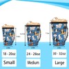 Funny Animal Dogs Reusable Iced Coffee Cup Sleeve with Handle