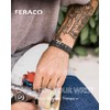 Feraco 5X Strength Magnetic Therapy Bracelet for Men - Titanium