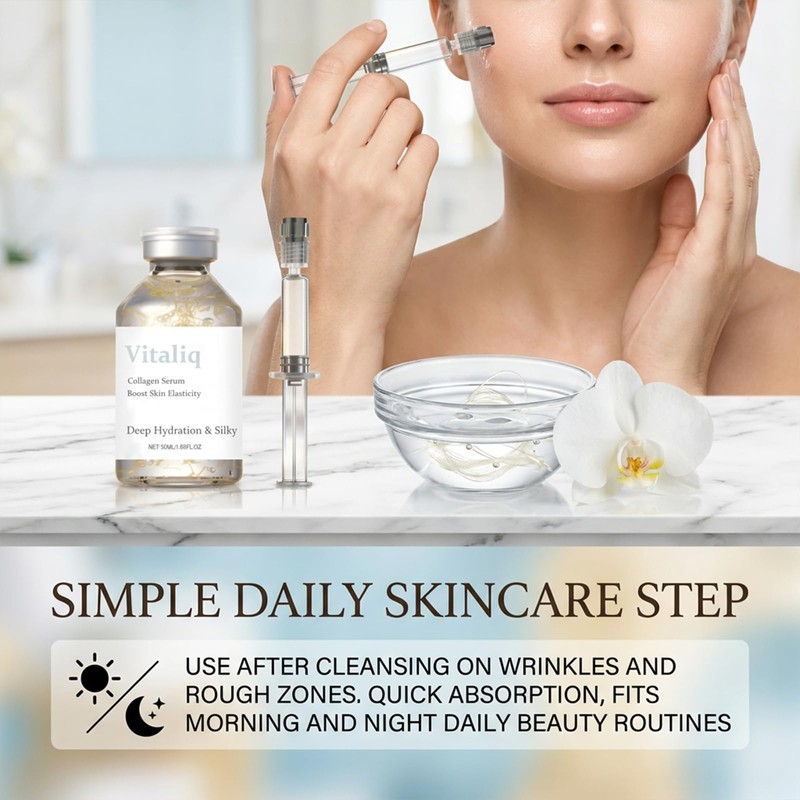 Korean Silk Peptide Serum, Deep Collagen Serum Silk Peptide Ampoule