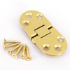 2 Pieces Solid Brass Butler Tray Hinge with Screws for