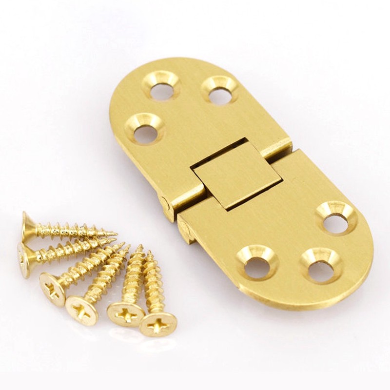 2 Pieces Solid Brass Butler Tray Hinge with Screws for