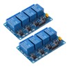 2PCS 4 Channel Relay Module Optocoupler Isolation ABS Solid State